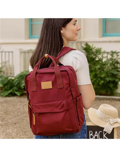 P400- Sac à dos Flora & Co (bordeaux)