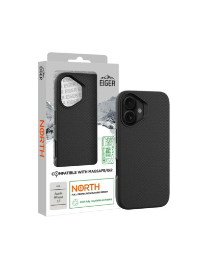EIGER Coque ultra-renforcée polycarbonate MagSafe iPhone 17 (Tous les modèles) et iPhone 18 Pro/Pro Max