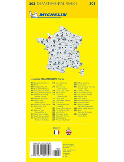 CARTE DEPARTEMENTALE CALVADOS, MANCHE