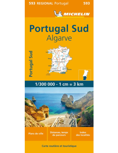 CARTE REGIONALE PORTUGAL SUD : ALGARVE