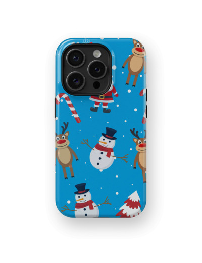 Snowy Friends | Coque de téléphone 3D 2en1 Ultra-résistante