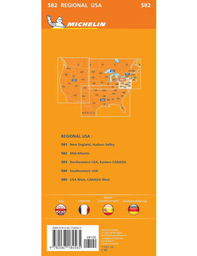 CARTE REGIONALE MID-ATLANTIC