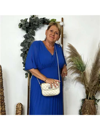 Z389- Robe Longue “C’Mélodie” (Gt) (bleu royal)