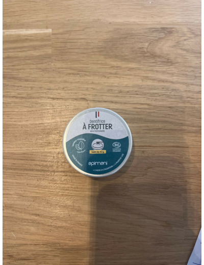 Dentifrice à frotter