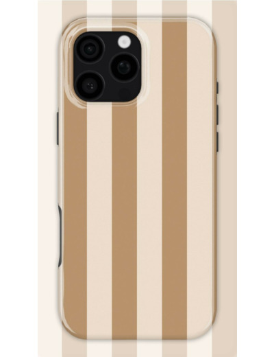 Light Brown Stripes Case | Coque de téléphone 3D 2en1 Ultra-résistante