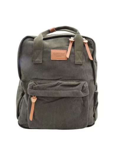 P396- Sac à dos "Velour" Flora & Co (kaki)
