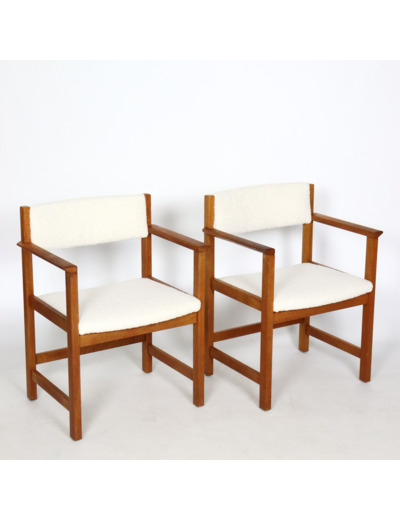 Paire de fauteuils scandinaves années 60