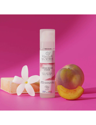 Crème riche certifiée bio - anti-âge peau sèche - 50 ml