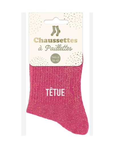 STC Chaussettes paillettes têtu
