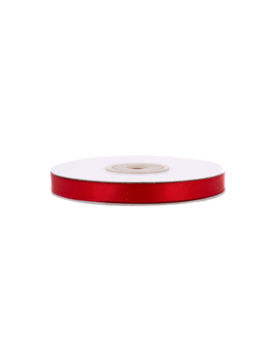 Ruban satin double face 6 mm de large 20 metres de long rouge