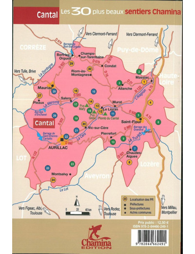CANTAL LES 30 PLUS BEAUX SENTIERS
