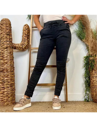 P070- Jean Melly.and.Co Taille élastiquée (Xs-Xl) (gris)