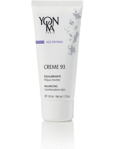 Yon-Ka Crème 93 Crème Visage Matifiante 50ml-Rétablit et Maintient l'Équilibre sans Assécher la Peau
