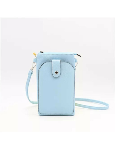 P429- Sac Téléphone Flora.and.Co (bleu ciel)