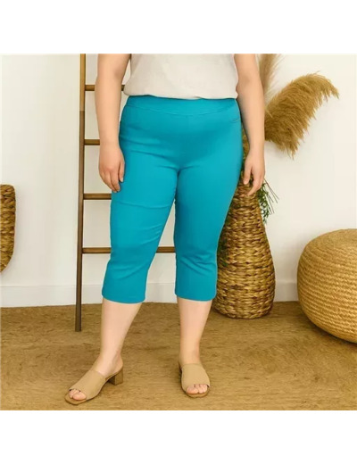 R273- Pantacourt Christy (T42-T52) (bleu turquoise)