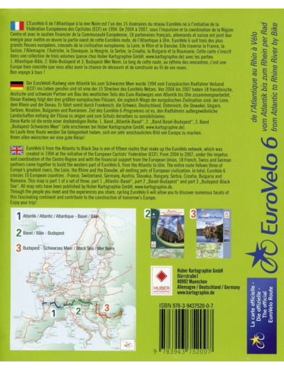 EUROVELO 6 (LOT DE 6 CARTES SOUS BLISTER)