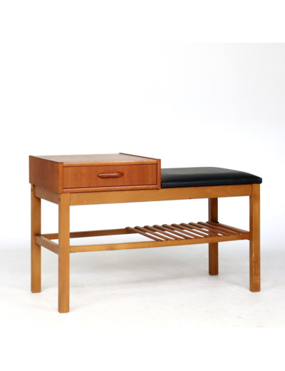 Banc en teck années 60