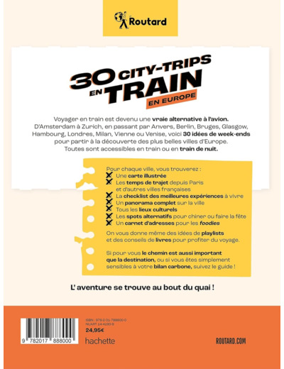 30 CITY-TRIPS EN TRAIN EN EUROPE