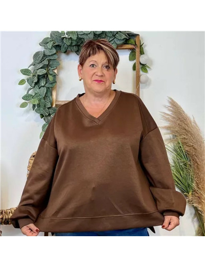 Z120- Sweat uni C’Mélodie (Gt) 🇮🇹 (marron)