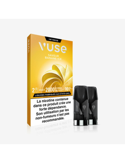 2 pods saveur Banane Ice - 10mg/ml