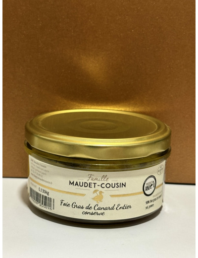 Foie gras de canard entier (130g-200g) "Maudet-Cousin"