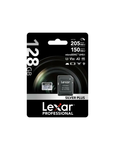 LEXAR Carte microSDXC Silver Plus (64/128 Go)