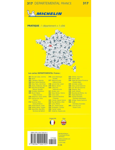 CARTE DEPARTEMENTALE INDRE-ET-LOIRE, MAINE-ET-LOIRE