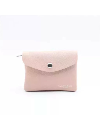 P422- Porte Monnaie / Cartes (rose pâle)
