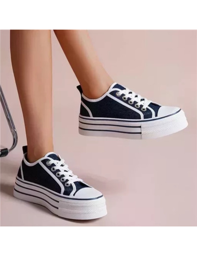 R430- Tennis Plateforme (T36-T41) (denim foncé)