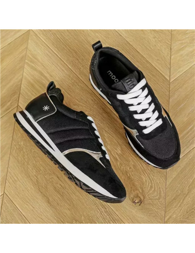 R402- Sneakers Moow "Grande Pointure" (T40-T43) (noir)