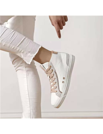 R404- Sneakers Montante Moow (T36-T41) (blanc)