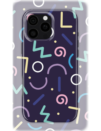 Geometric Collection | - Coque de téléphone 3D 2en1 Ultra-résistante