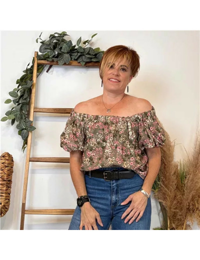 L118- Croptop Liberty (Tu) 🇮🇹 (kaki)