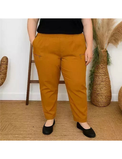 T545- Pantalon Confort JST (T38-T52) (moutarde)