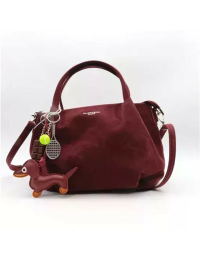 P404- Sac bourse & Bijou de sac (bordeaux)