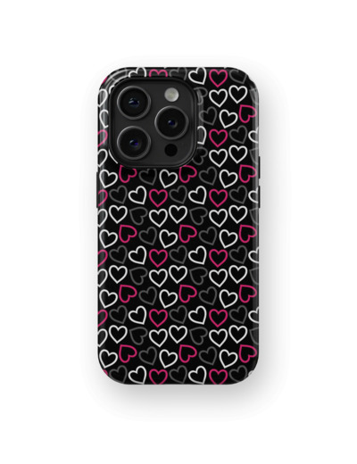 Contrasting Hearts | Coque de téléphone 3D 2en1 Ultra-résistante