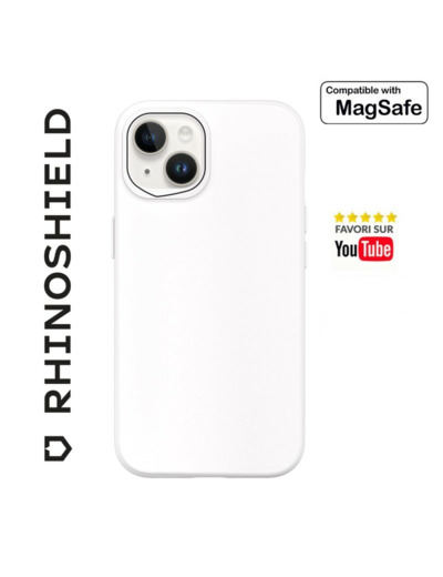 RHINOSHIELD COQUE SOLIDSUIT BLANC CLASSIC COMPATIBLE MAGSAFE POUR APPLE IPHONE 13/14