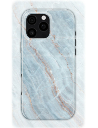Light Blue Marble | Coque de téléphone 3D 2en1 Ultra-résistante