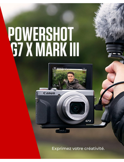 Canon PowerShot G7 X Mark III (Argent)