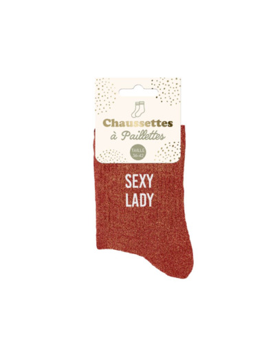 Chaussettes à paillettes sexy lady
