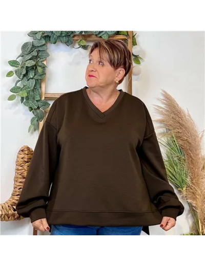 Z120- Sweat uni C’Mélodie (Gt) 🇮🇹 (marron)