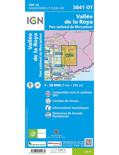 3841OT VALLEE DE LA ROYA PARC NATUREL DU MERCANTOUR