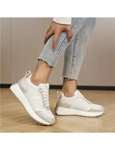 R412- Sneakers Moow "Grande Pointure" (T40-T43) (doré)