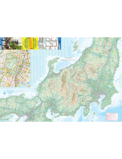 JAPAN WEST AND CENTRAL RAILWAY AND ROAD 1:670 000