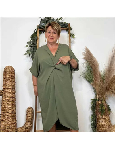 K183- Robe Loose (Gt) 🇮🇹 (kaki)