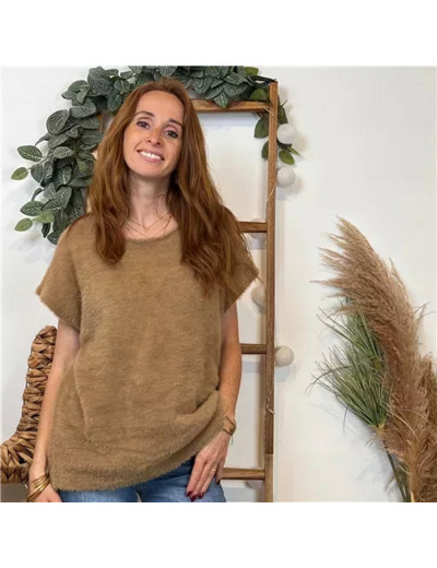 K117- Pull « Pilou Pilou » (Tu) 🇮🇹 (camel)