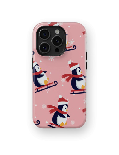 Penguin Ride | Coque de téléphone 3D 2en1 Ultra-résistante