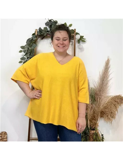 Z125- Pull loose Crop-Top (Gt) 🇮🇹 (jaune)