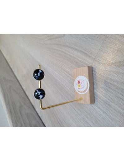 Boucles d'oreilles puces cabochon "Burano"
