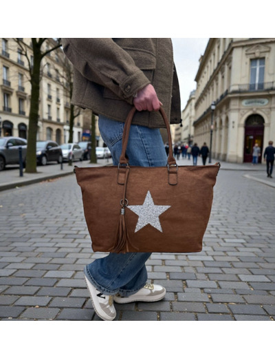 Sac cabas Brown - Stella - Mandoline
